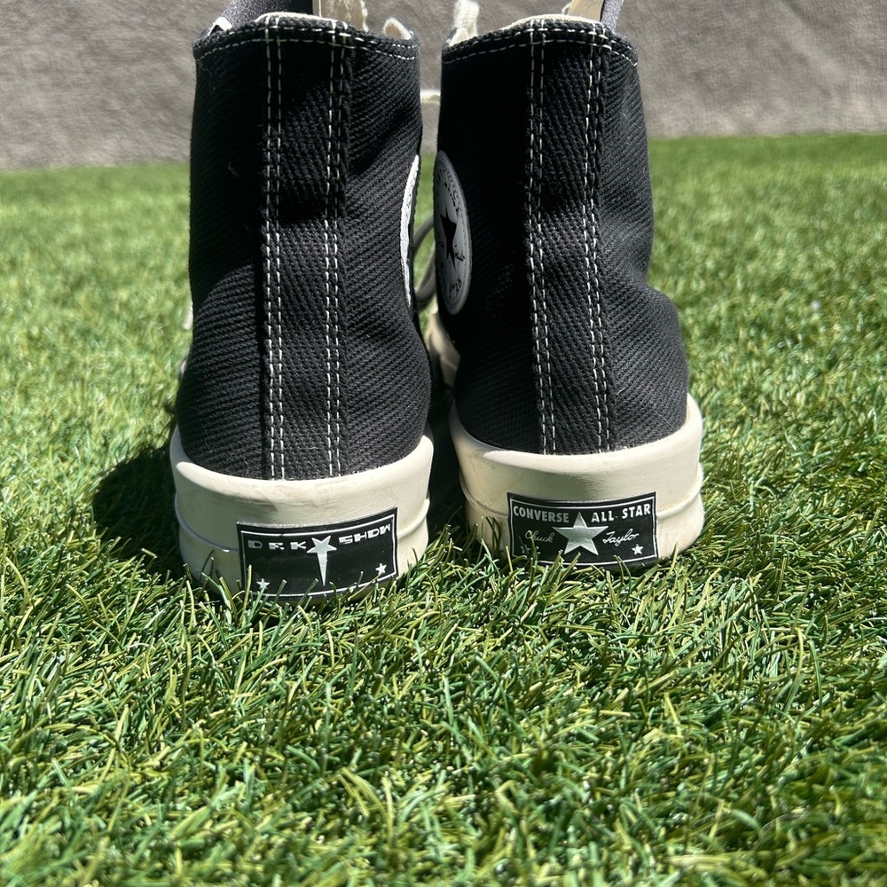 Converse DRKSTAR High Top Sneakers in Black and White - Picture 6 of 7